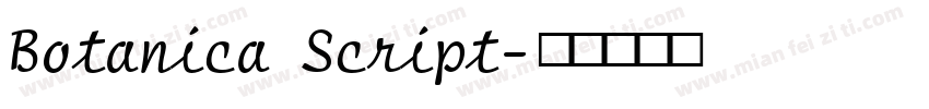 Botanica Script字体转换